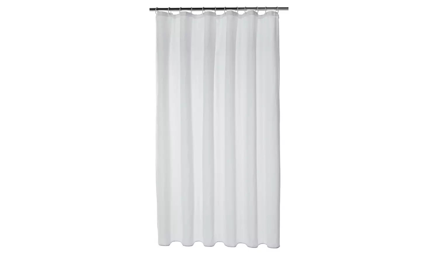 Argos Home Essentials Plain Shower Curtain - White