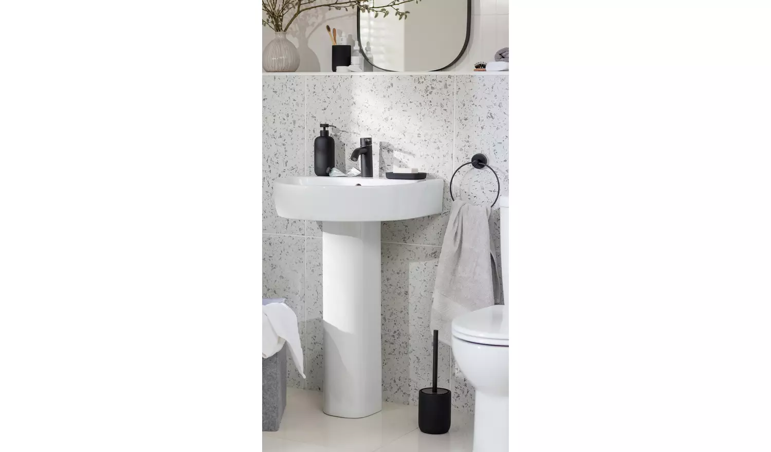 Habitat Soft Touch Toilet Brush - Black