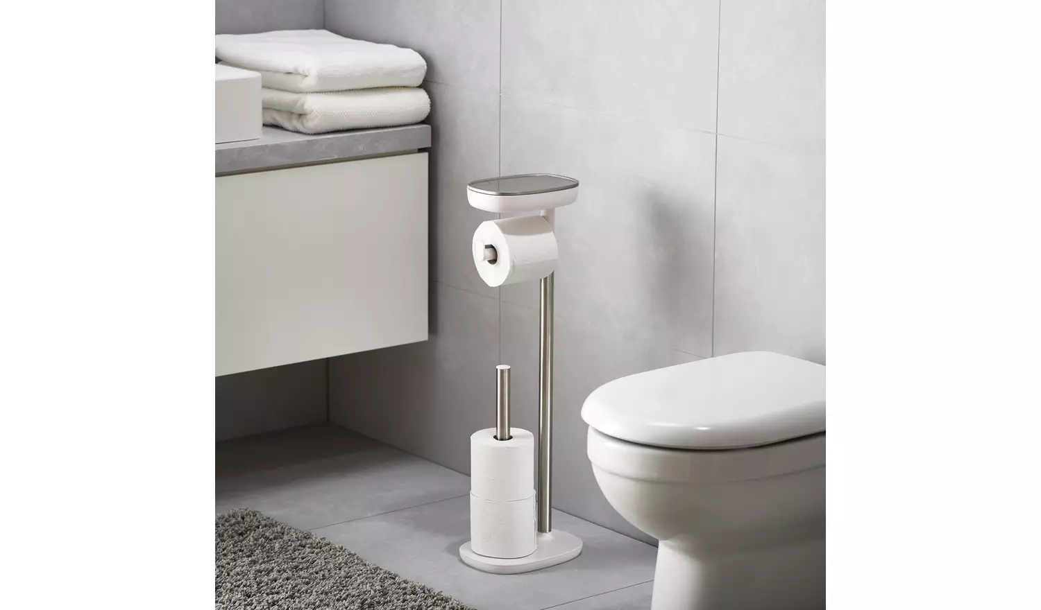 Joseph Joseph Toilet Roll Holder - Stainless Steel