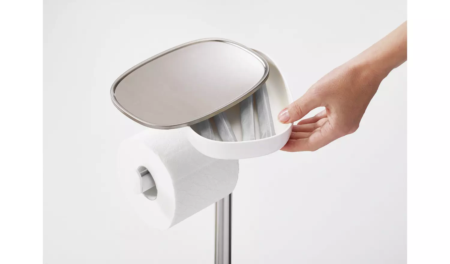 Joseph Joseph Toilet Roll Holder - Stainless Steel