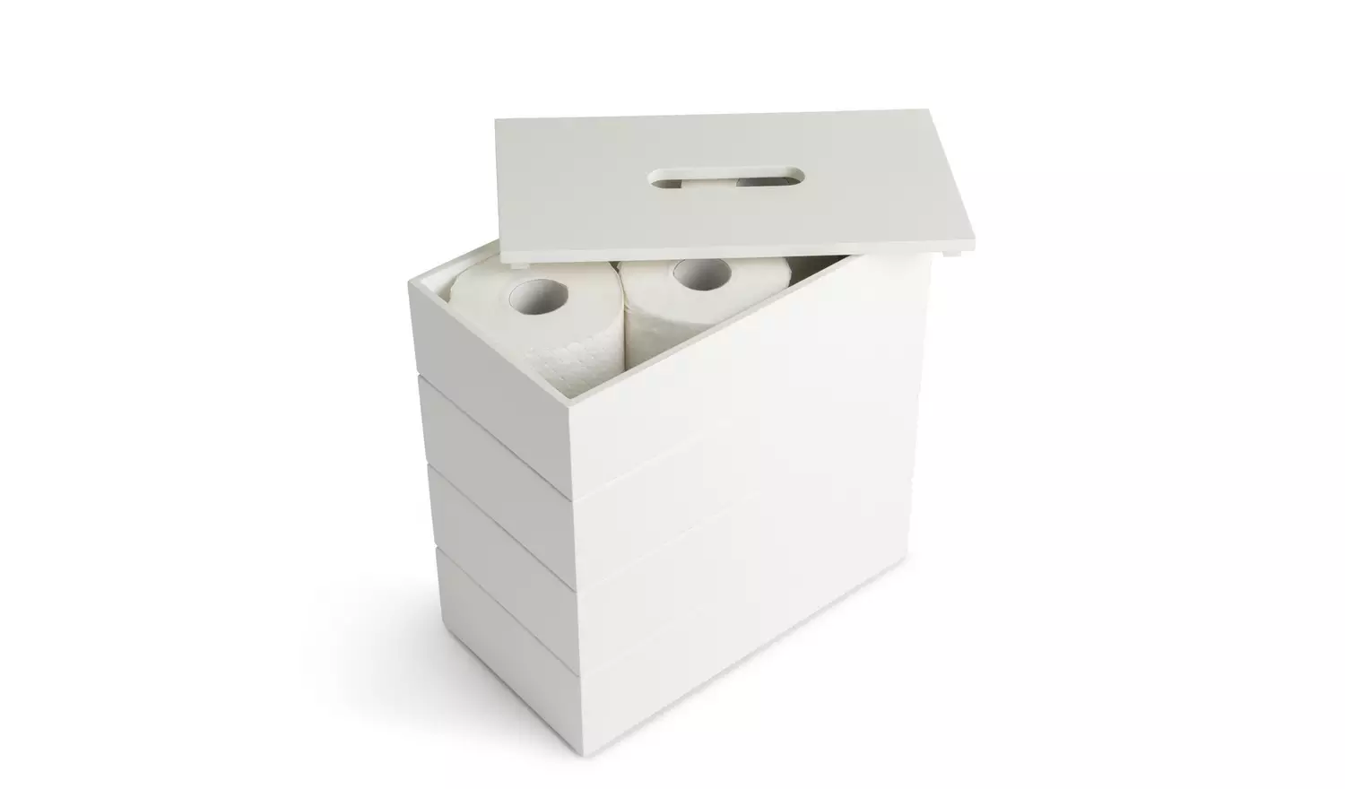 Argos Home Wooden Storage Cupboard Toilet Roll Holder -White