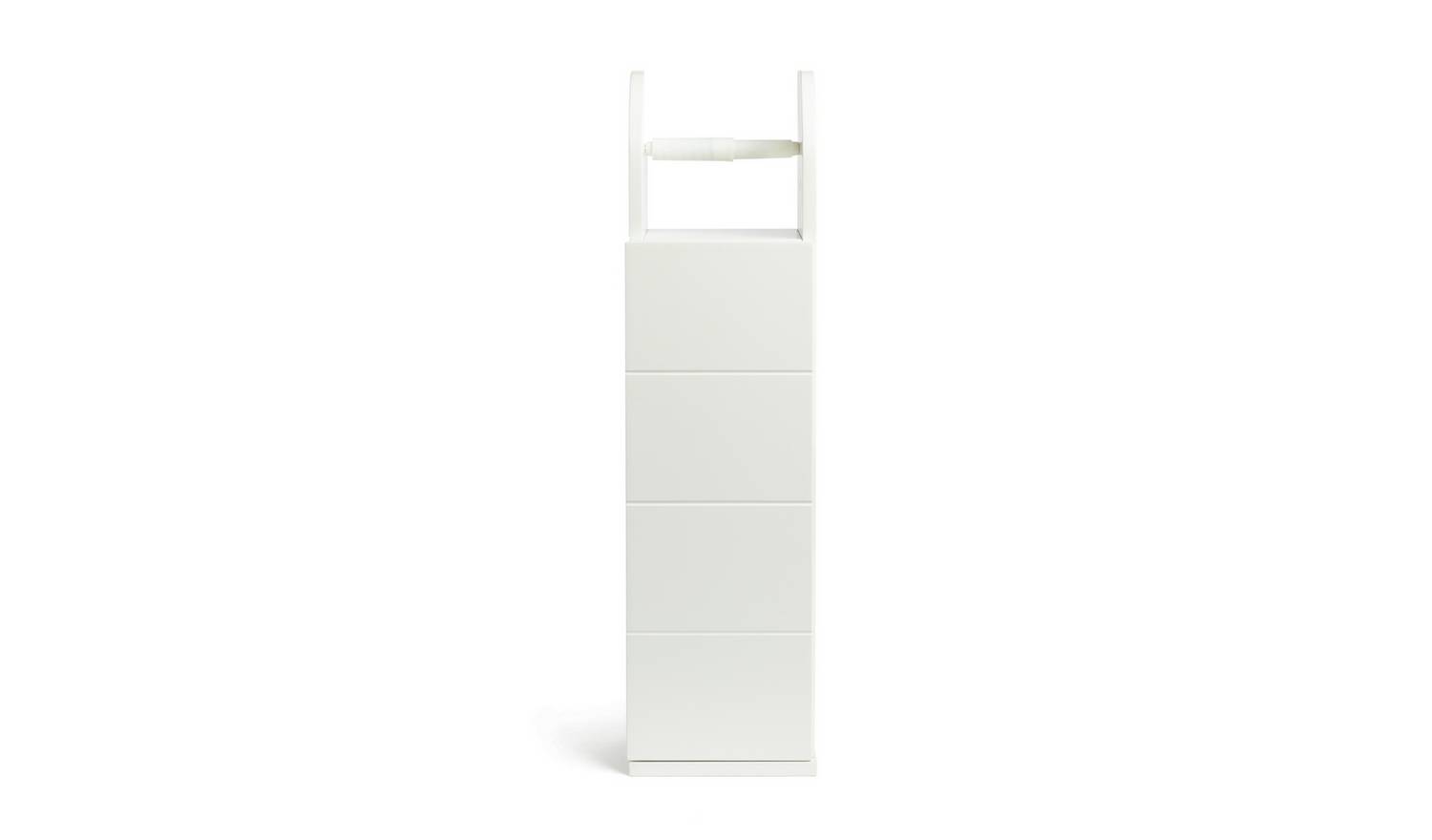 Habitat Tidy Cupboard with Toilet Roll Holder - White