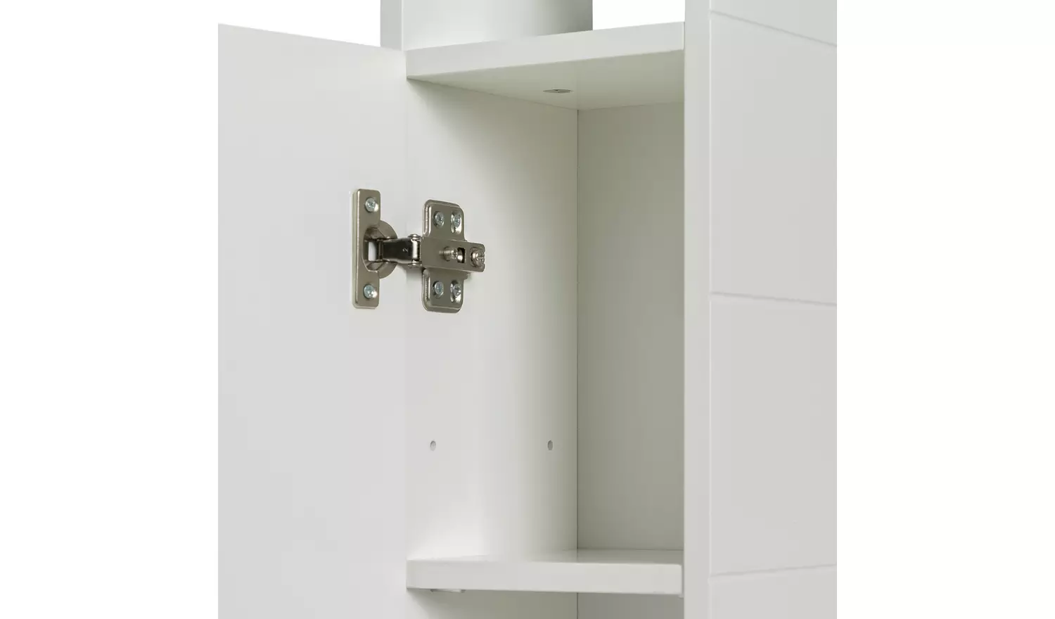 Habitat Tidy Cupboard with Toilet Roll Holder - White
