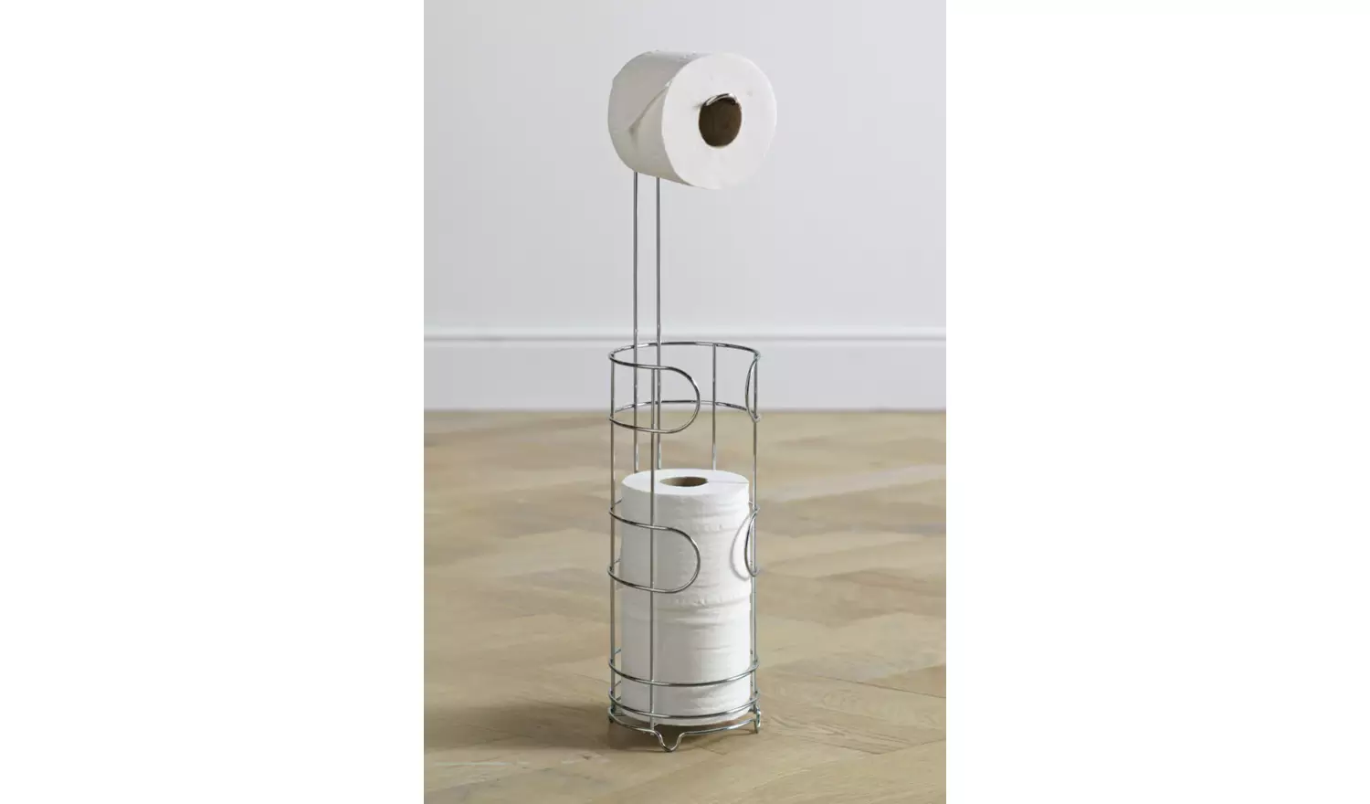 Argos Home Wire Toilet Roll Storage and Holder - Chrome