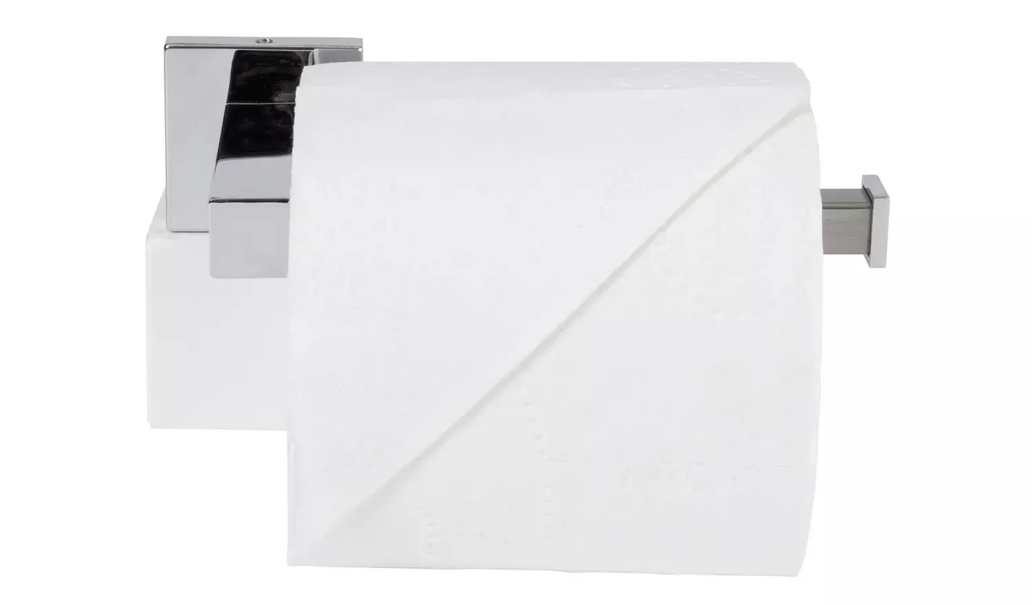Habitat Rectangular Toilet Roll Holder - Chrome