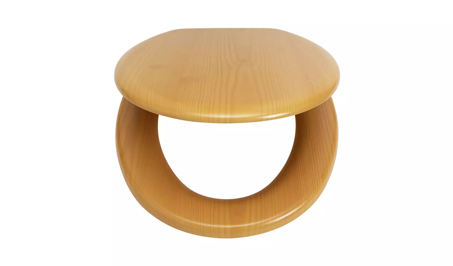 Argos Home Pine Effect Toilet Seat- Natural
