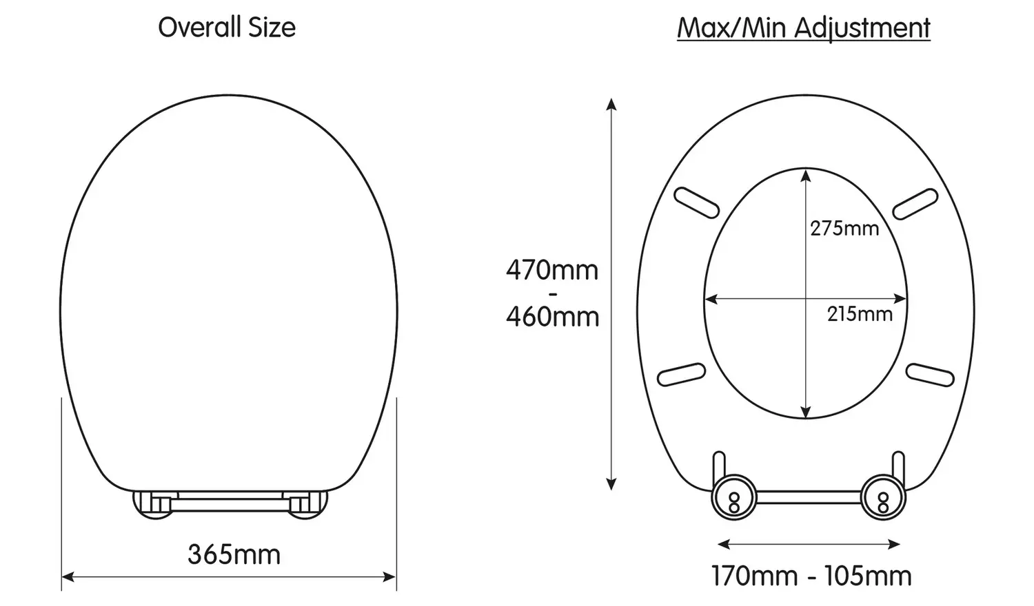 Croydex Carron Moulded Wood Toilet Seat - White