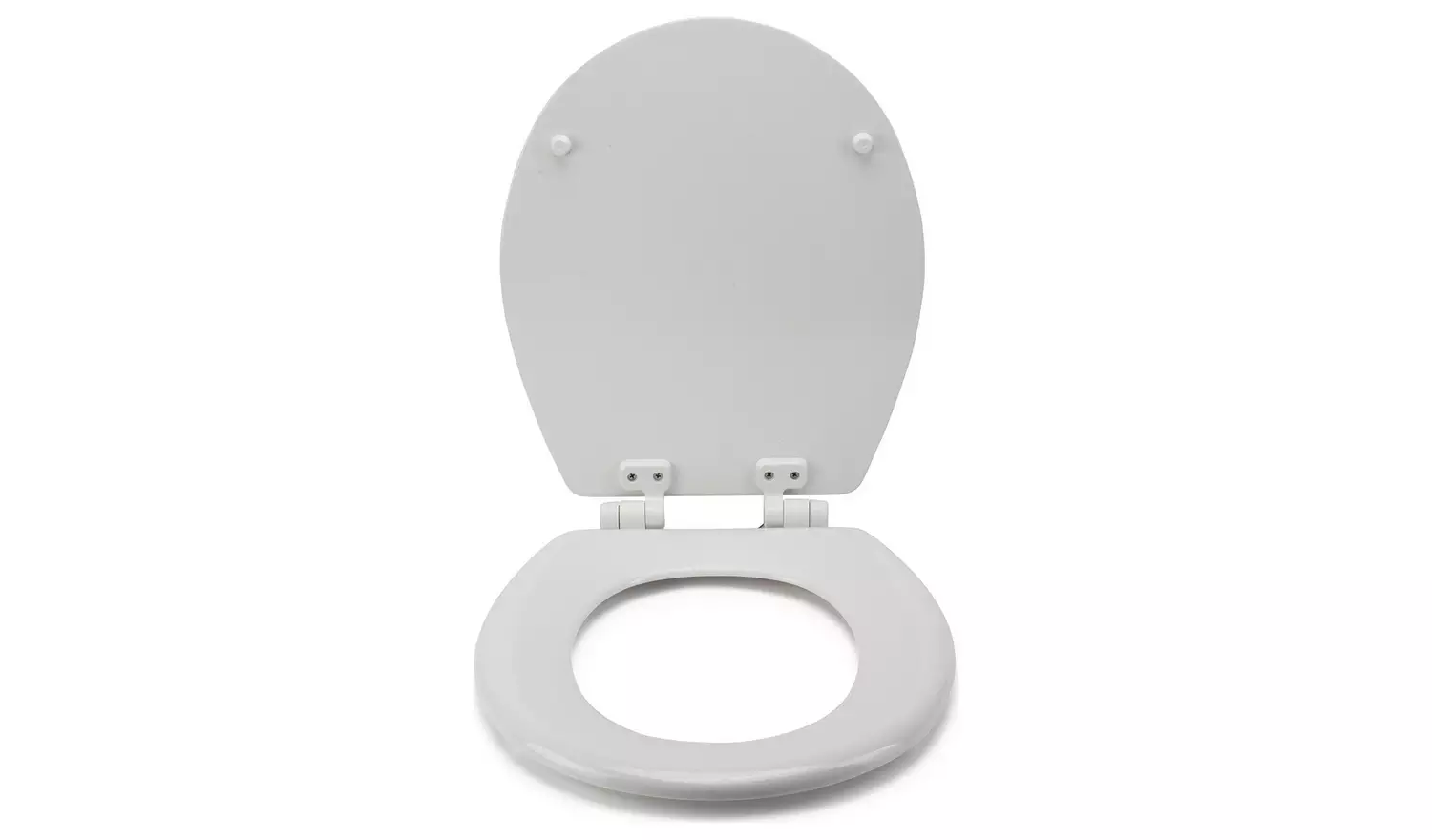 Croydex Carron Moulded Wood Toilet Seat - White