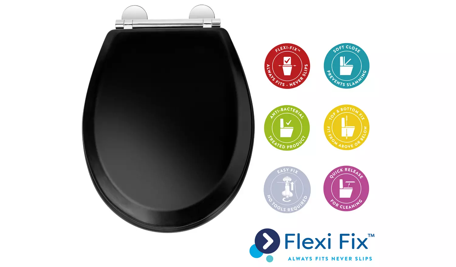 Croydex Lene Moulded Wood Toilet Seat