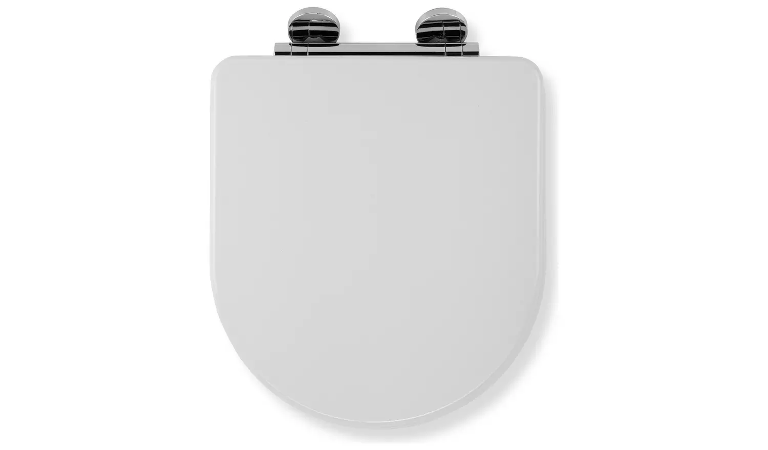 Croydex Garda Soft Close D Shaped Toilet Seat - White