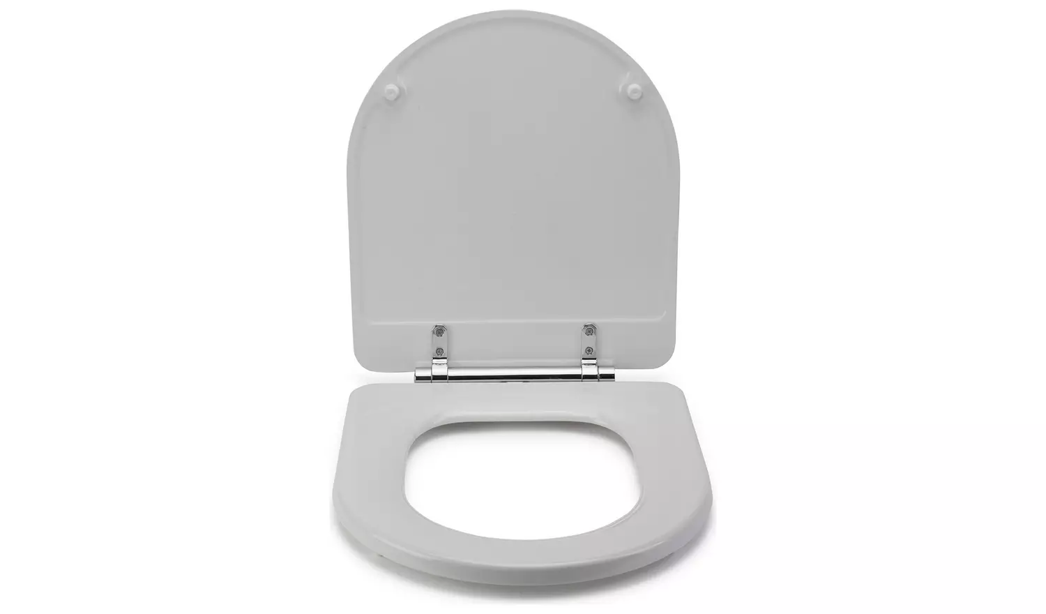 Croydex Garda Soft Close D Shaped Toilet Seat - White