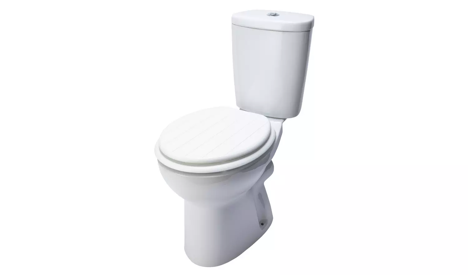 Argos Home Tongue and Groove Style Toilet Seat - White