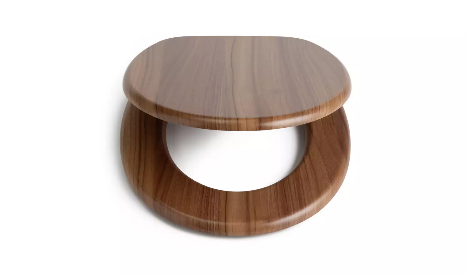 Argos Home Wood Effect Toilet Seat - Brown