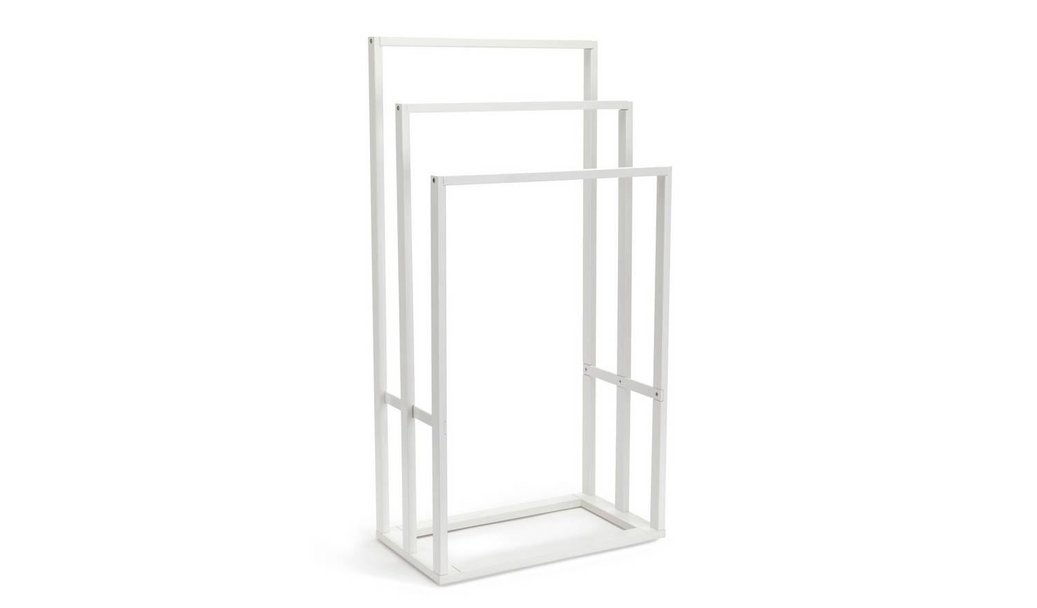 Habitat 3 Tier Bamboo Towel Rail - White