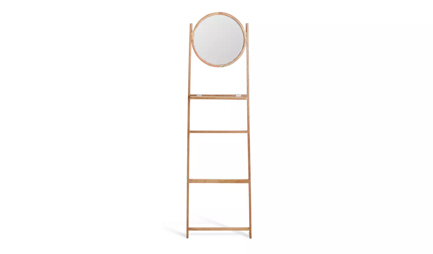 Habitat Free Standing Towel Ladder and Mirror - Natural