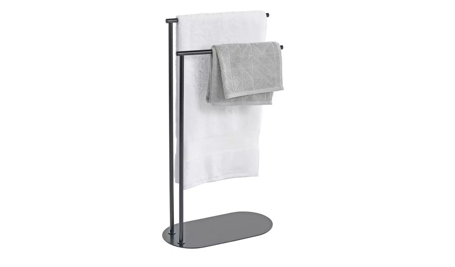 Habitat Freestanding Towel Rail - Matt Black