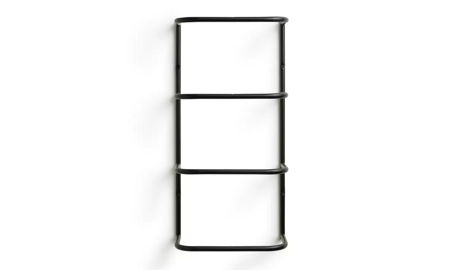 Habitat Wall Mountable Towel Holder - Matt Black