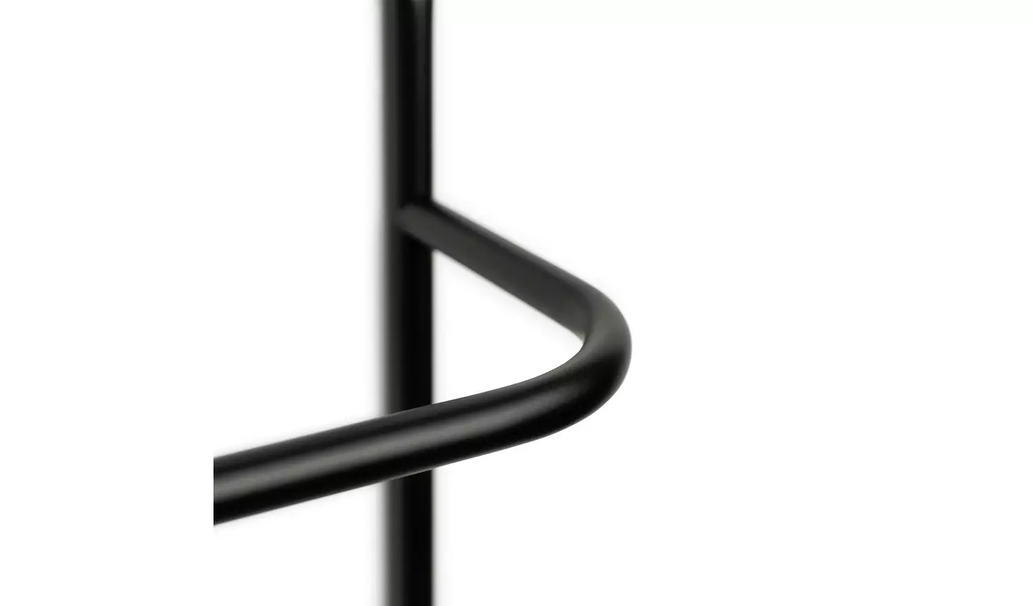 Habitat Wall Mountable Towel Holder - Matt Black