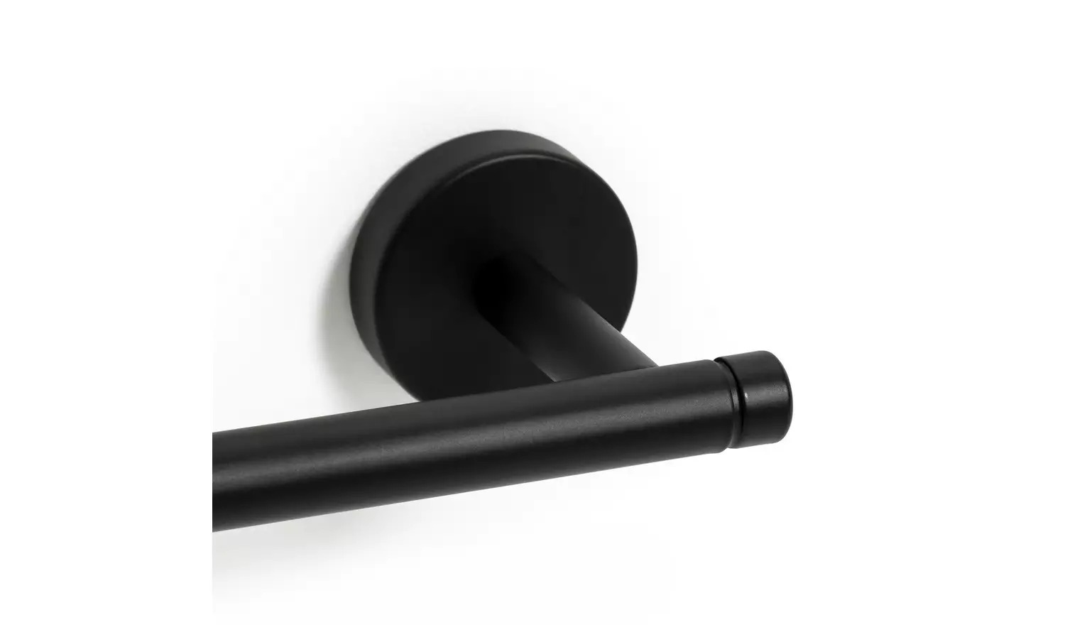 Habitat Wall Mounted Towel Rail - Matt Black