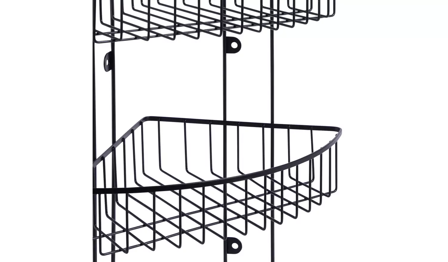 Argos Home 3 Tier Corner Shower Storage- Black