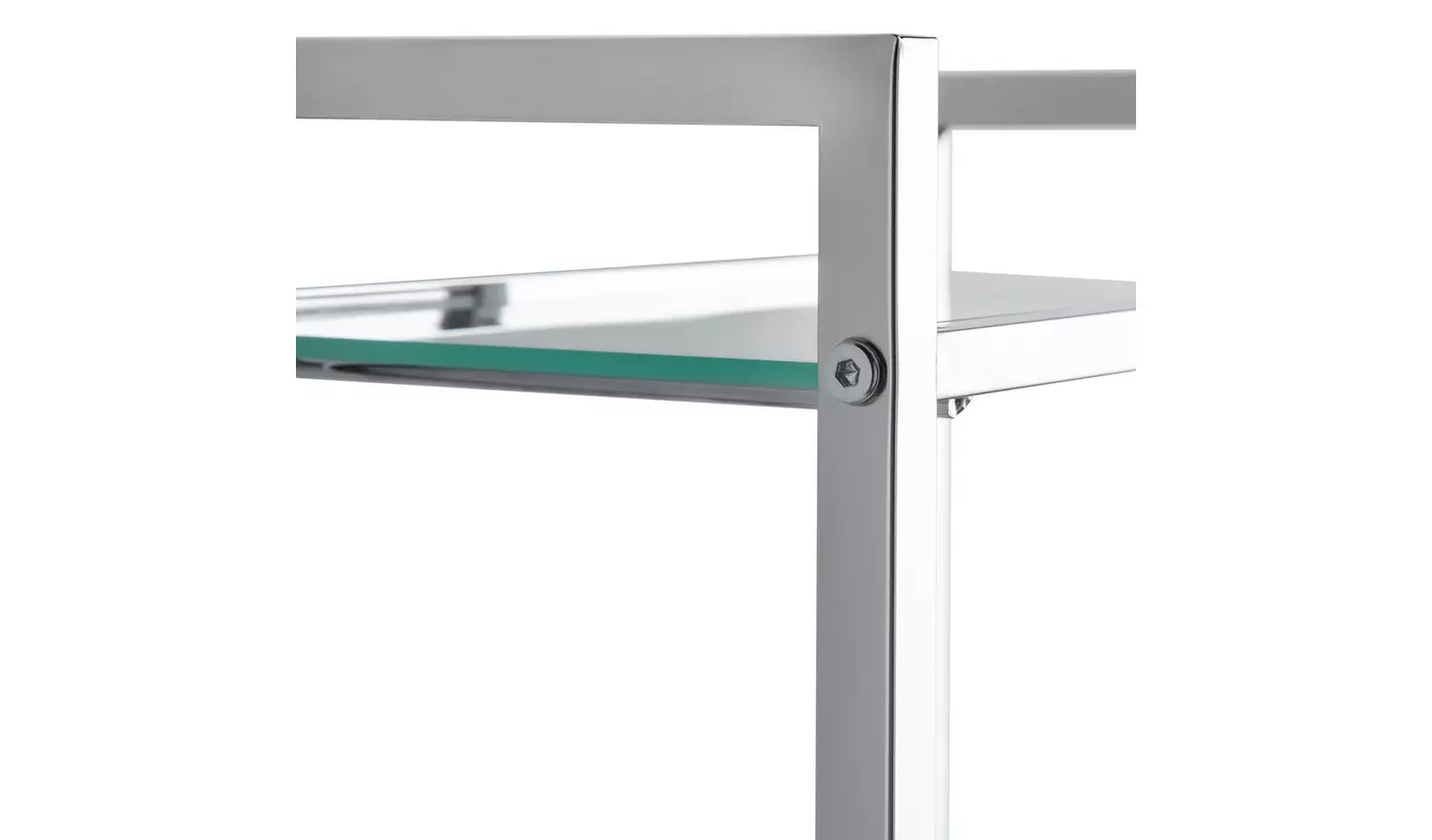 Argos Home Towel Rail & Hook Bathroom Storage Shelves-Chrome