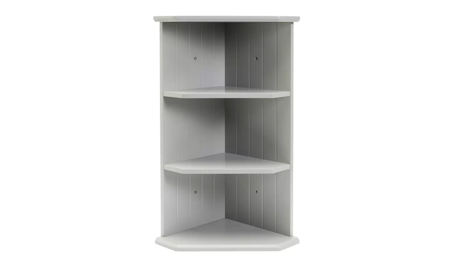 Argos Home Tongue And Groove Corner Shelves - Grey