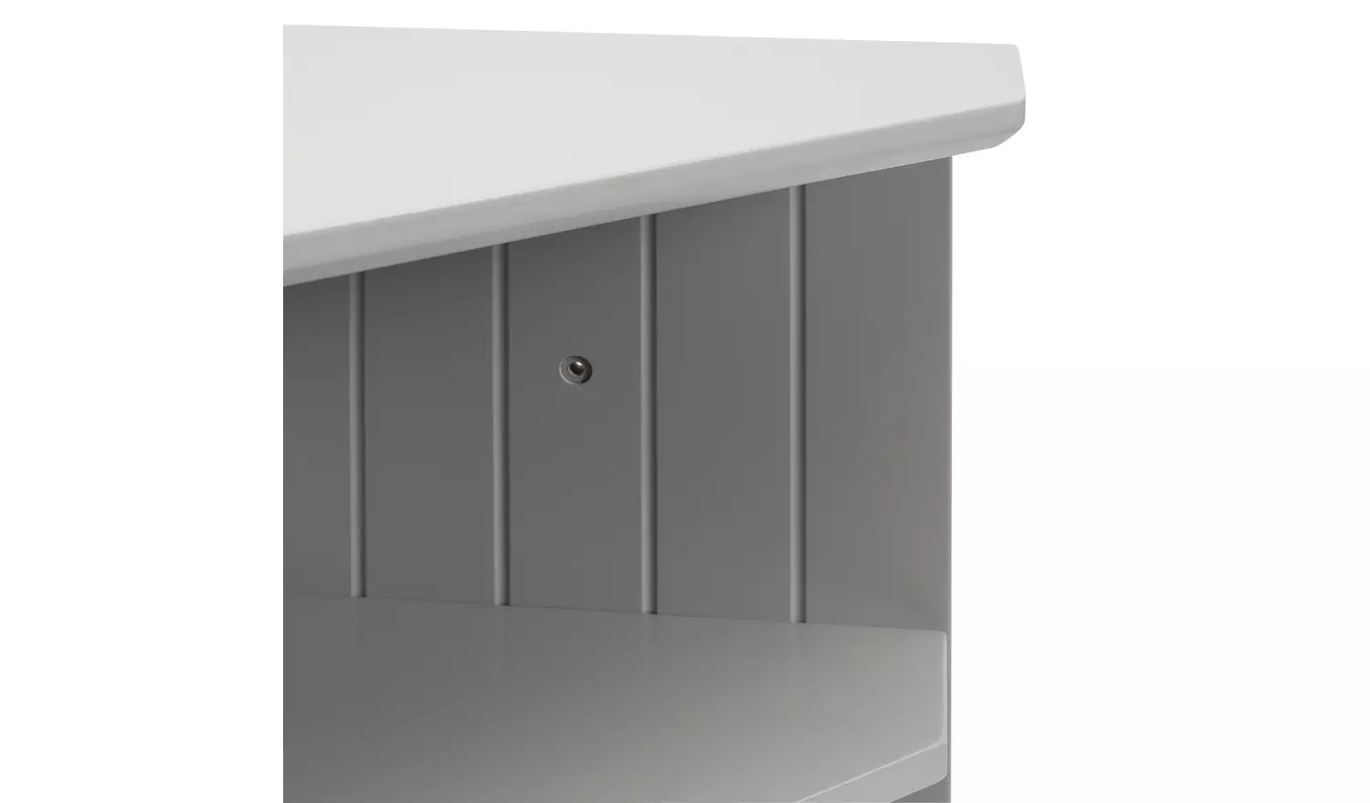 Argos Home Tongue And Groove Corner Shelves - Grey