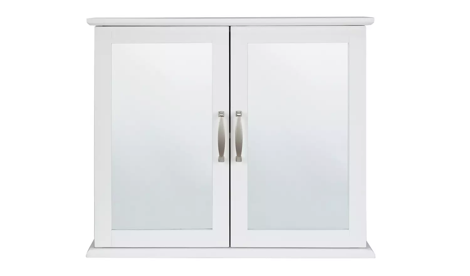 Argos Home Tongue & Groove 2 Door Mirrored Cabinet - White
