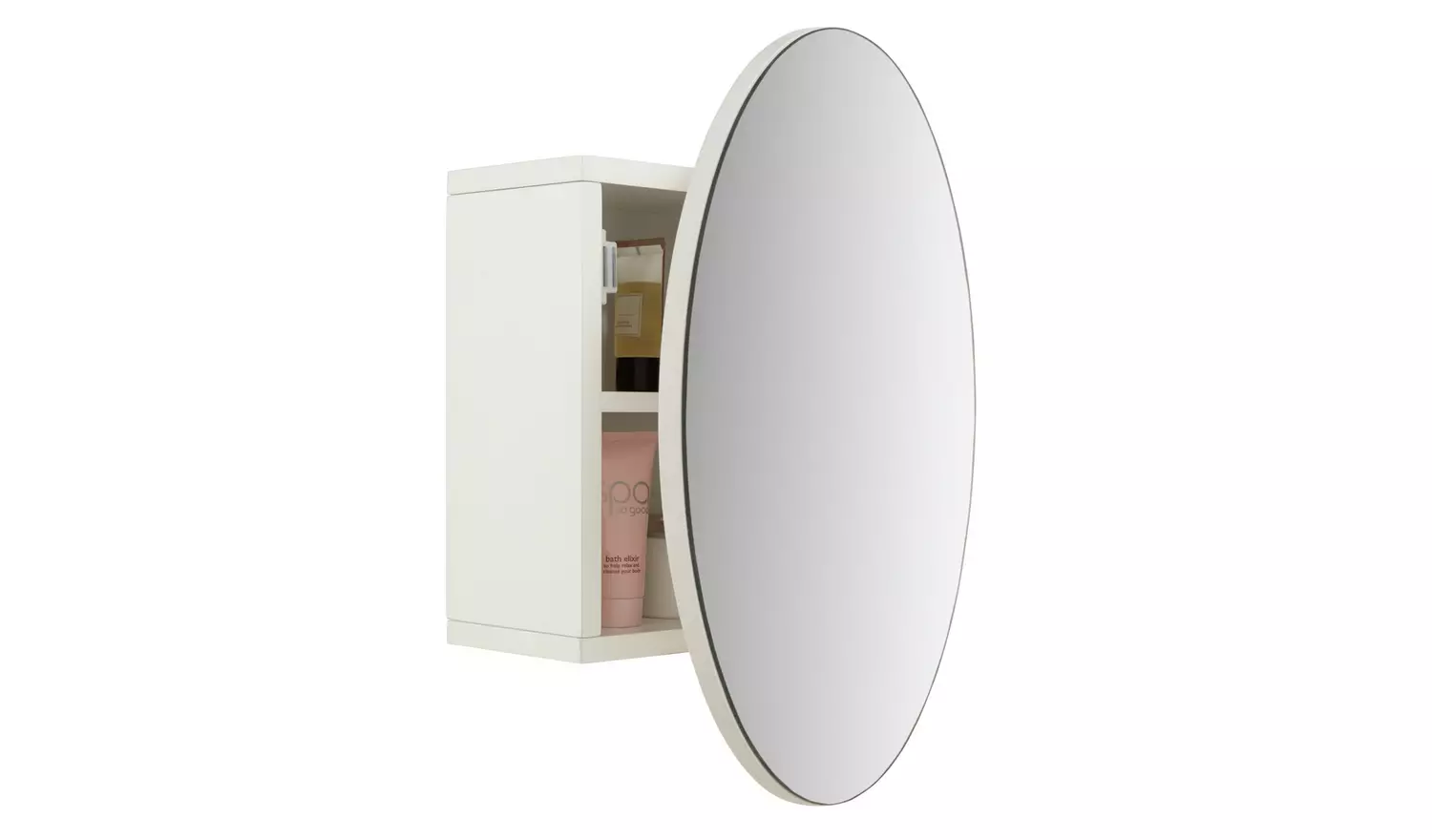 Argos Home Round Mirrored Wall Cabinet