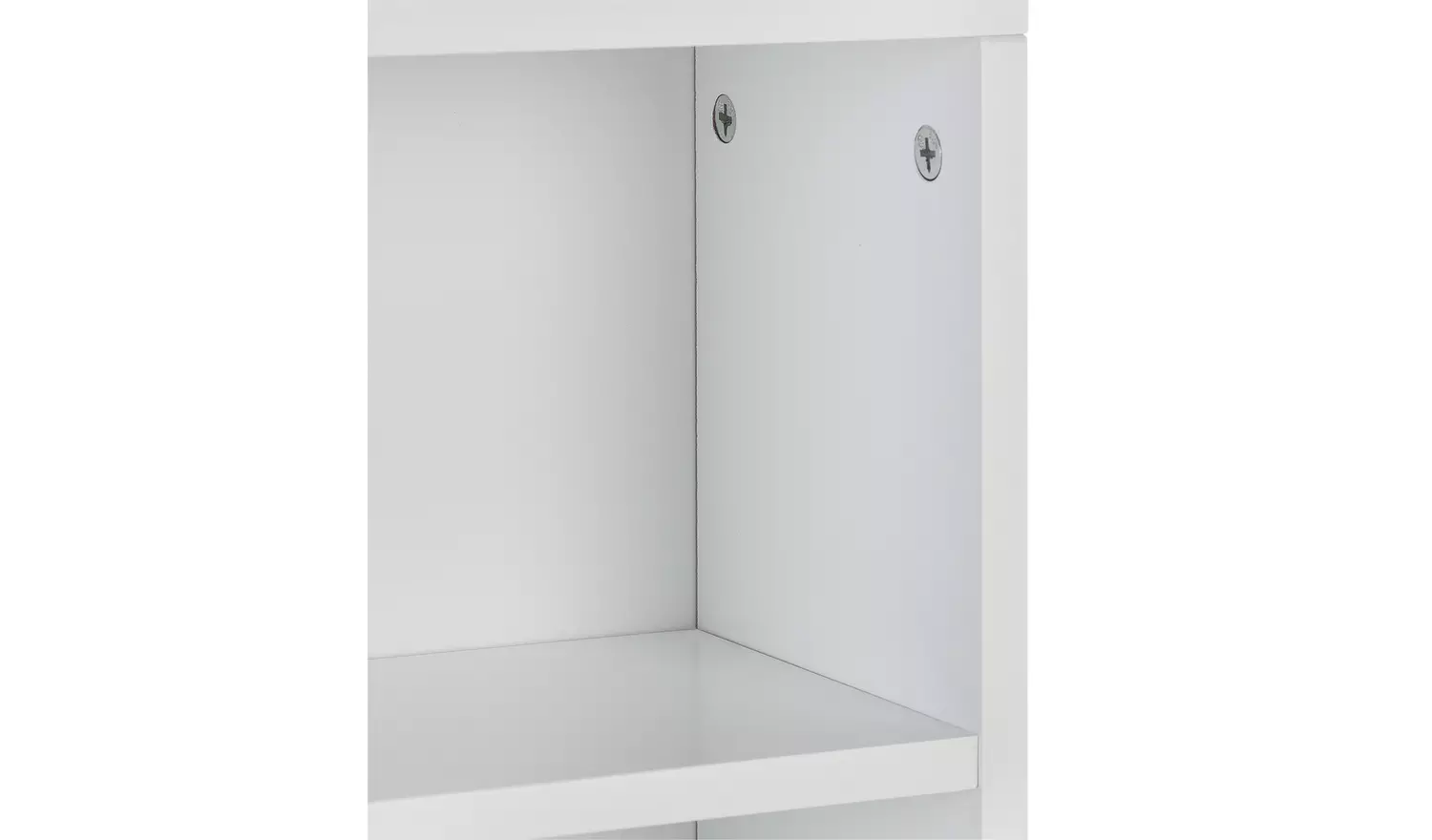 Argos Home 1 Door Open Shelf Mirrored Cabinet