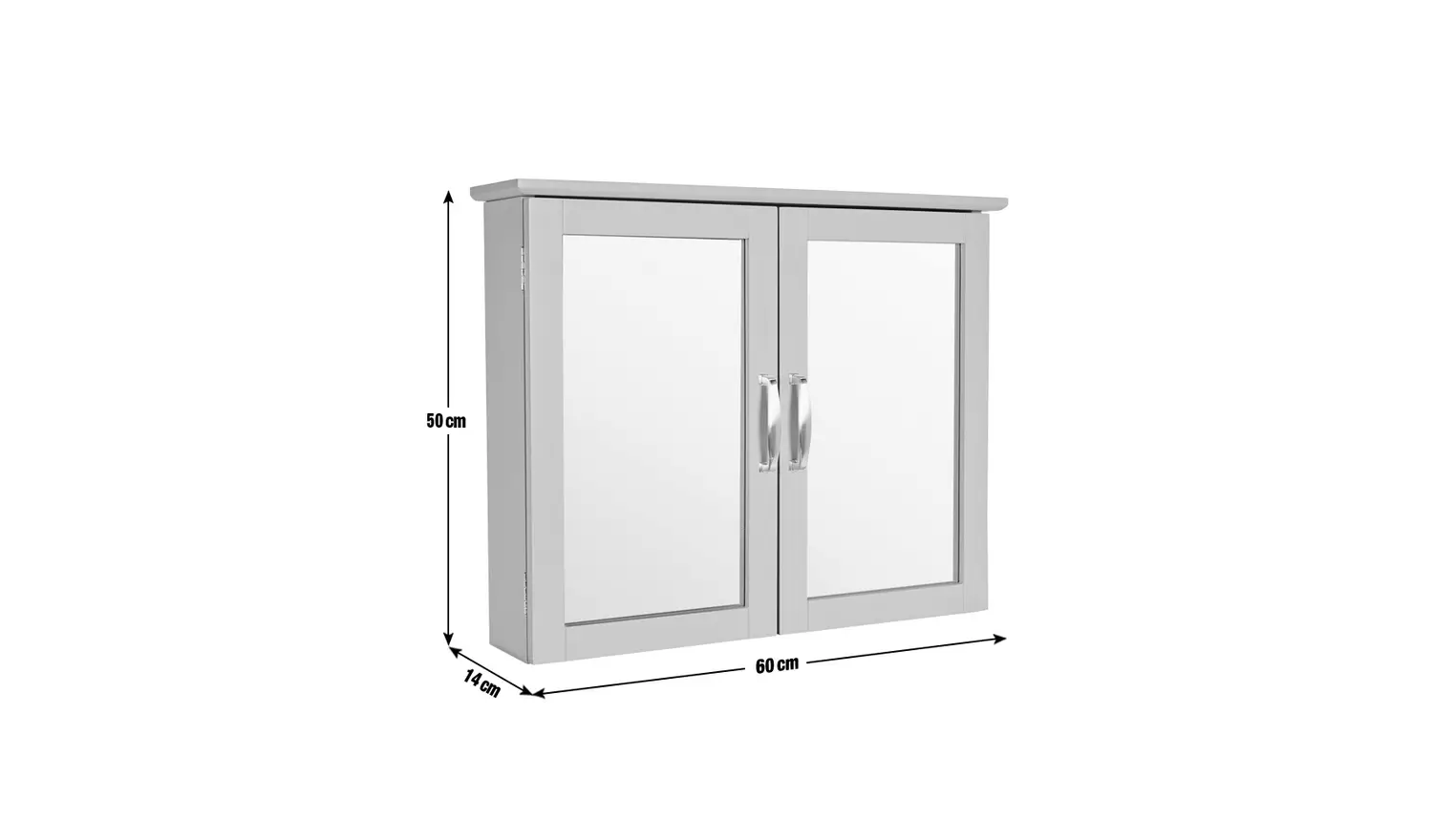 Argos Home Tongue & Groove Wall Cabinet - Grey