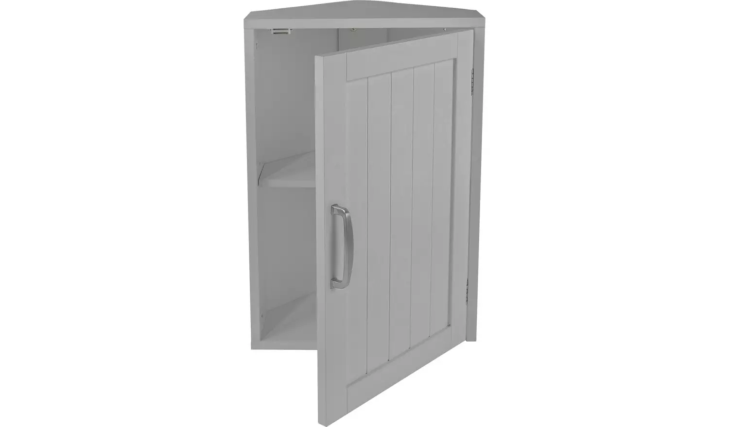 Argos Home Tongue & Groove Corner Wall Cabinet - Grey