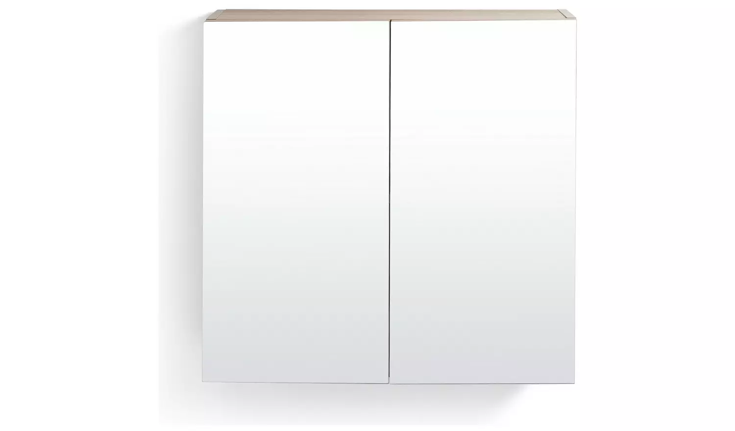 Argos Home Loft Living 2 Door Mirrored Cabinet - Oak