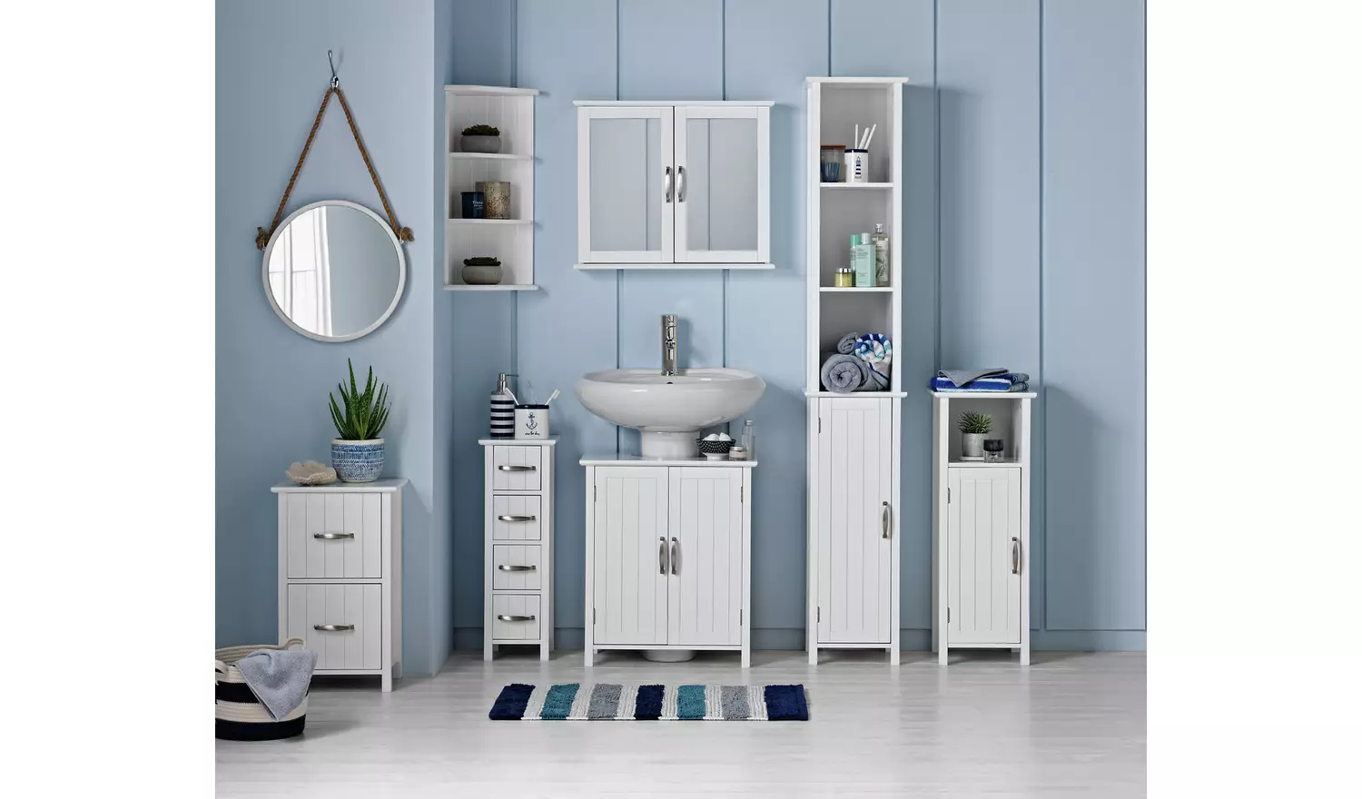 Argos Home 2 Drawer Bathroom Drawer Unit - White