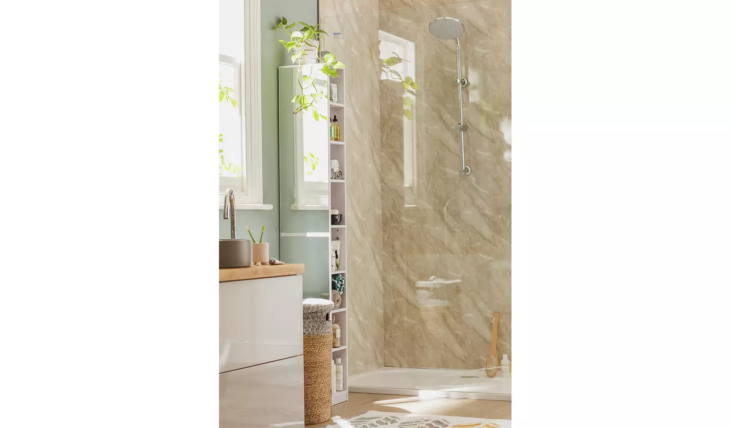 Argos Home Prime Mirrored Narrow Tallboy - White