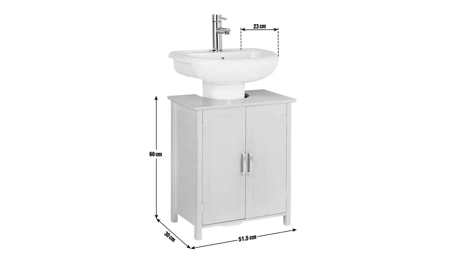Argos Home Tongue & Groove Under Sink Unit - Grey