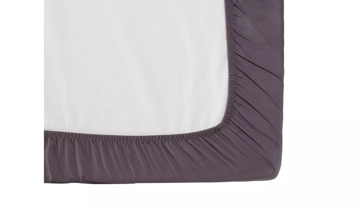 Silentnight Supersoft Plain Charcoal Fitted Sheet - Kingsize
