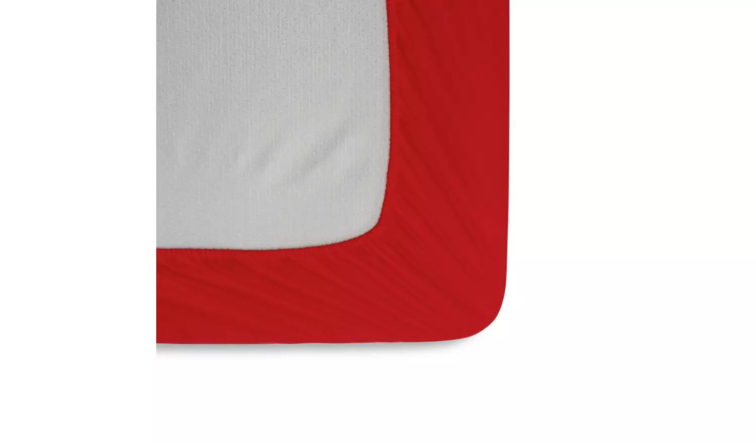 Habitat Soft and Cosy Brushed Cotton Red Fitted Sheet - Sin