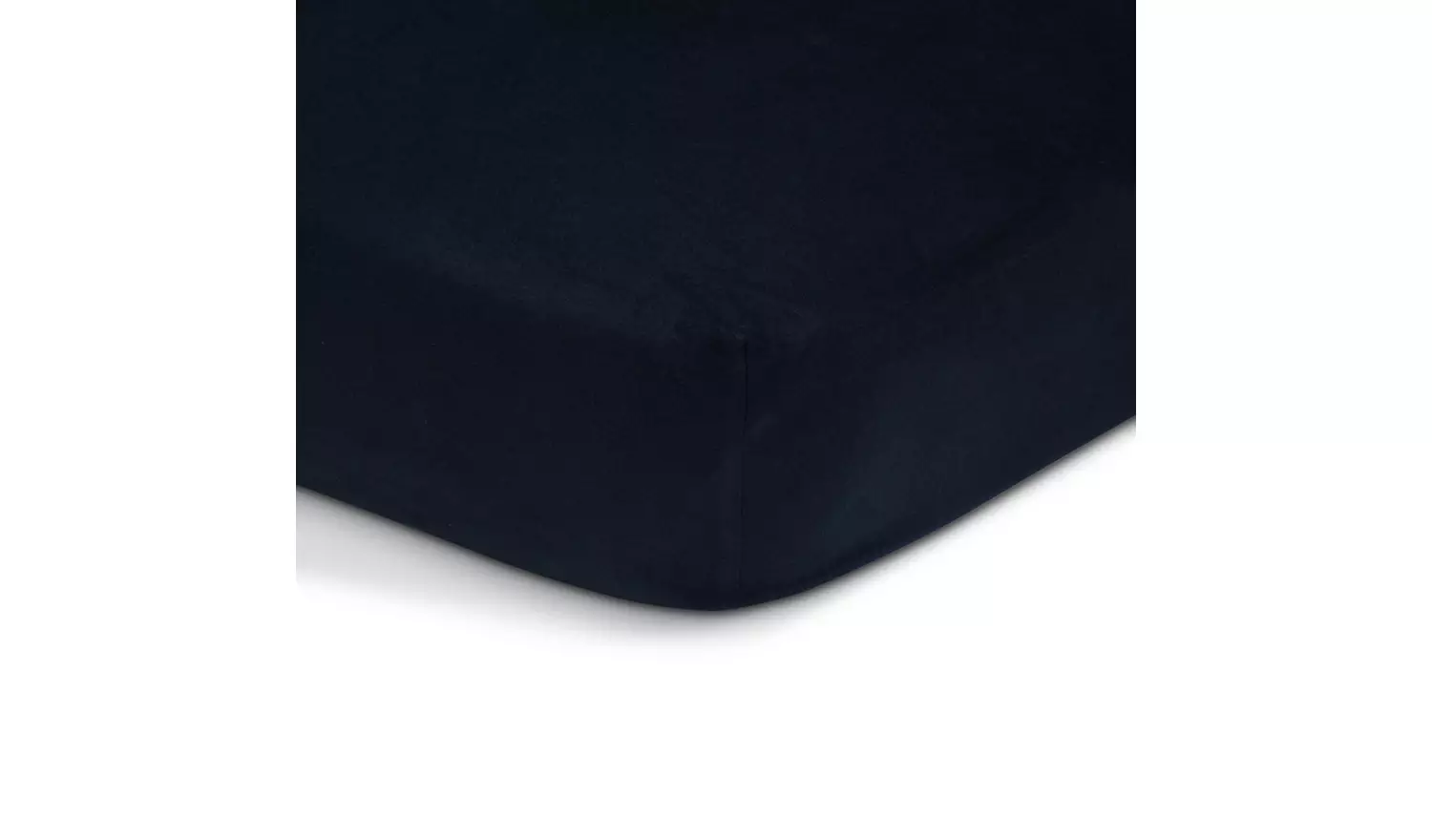 Habitat Soft and Cosy Brushed Cotton Navy Fitted Sheet - Sin