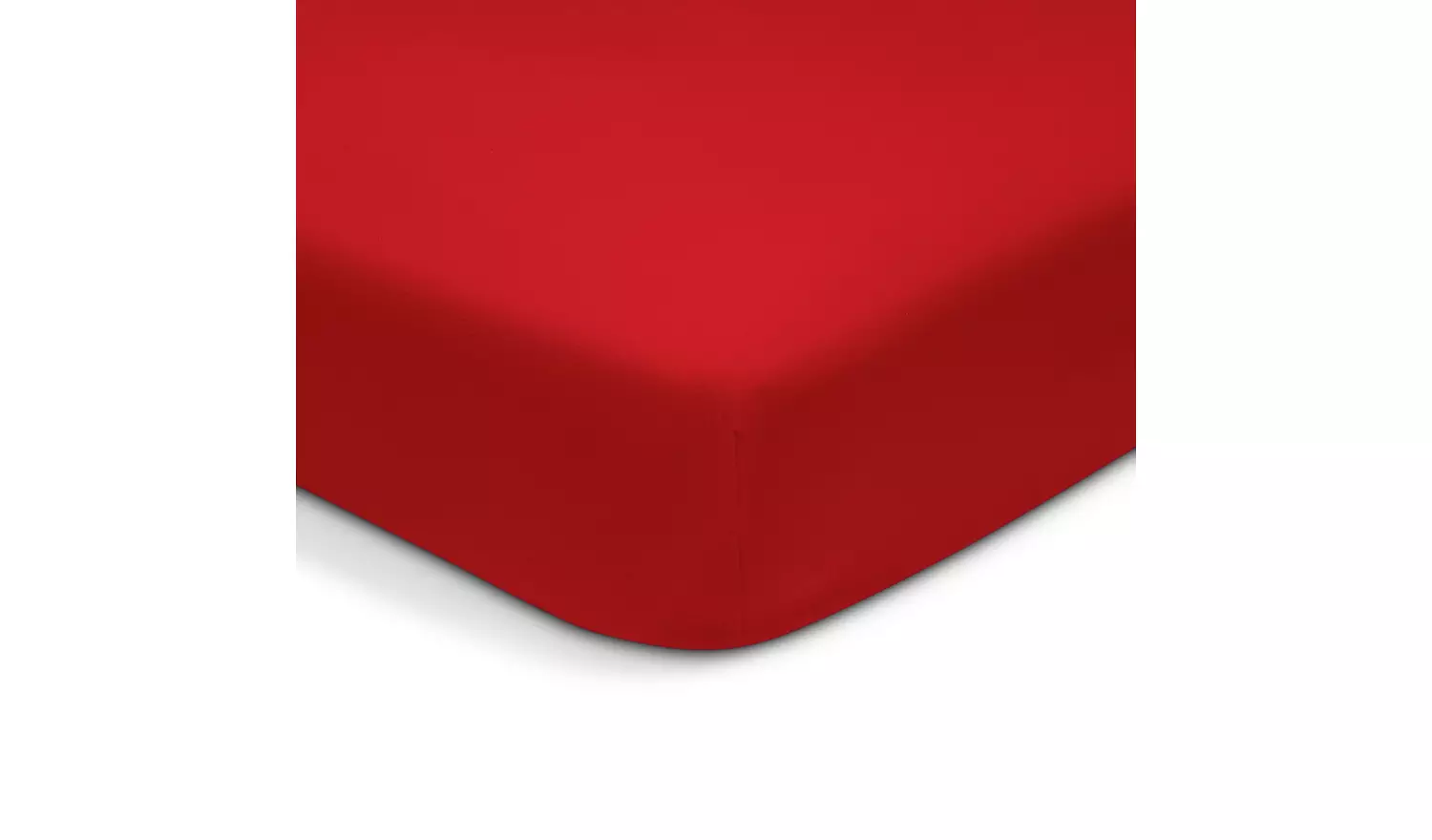 Habitat Soft and Cosy Brushed Cotton Red Fitted Sheet - KS