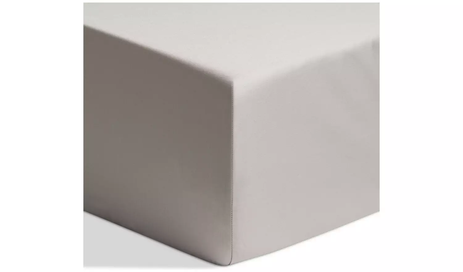 Habitat Cotton 800 TC Extra Deep Grey Fitted Sheet - Double