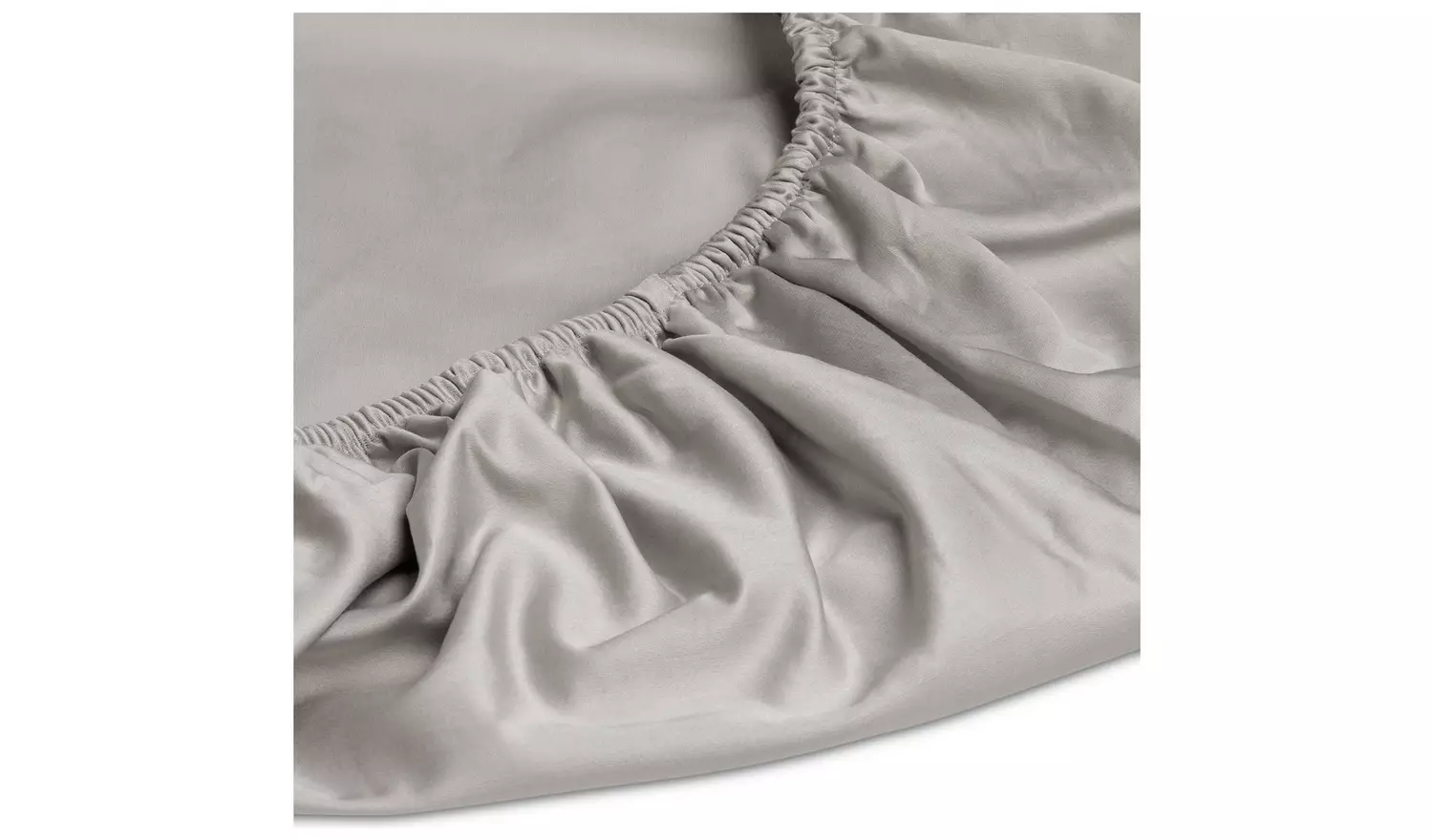 Habitat Cotton 800 TC Extra Deep Grey Fitted Sheet - Double