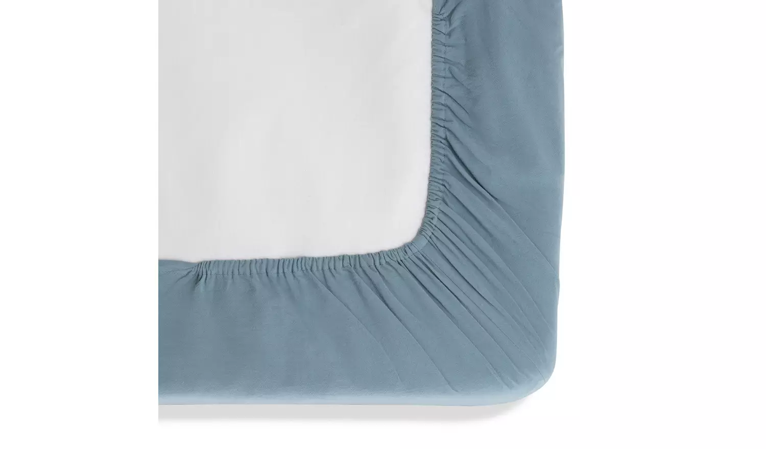 Habitat Cotton Rich 180 TC Denim Fitted Sheet - Single