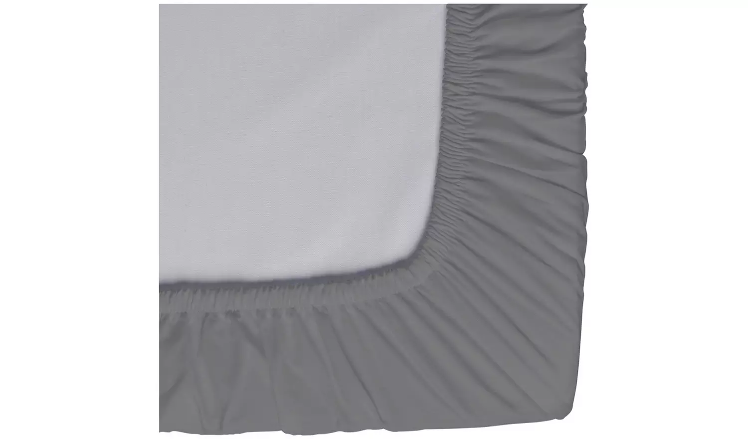Argos Home Plain Grey Fitted Sheet - Superking