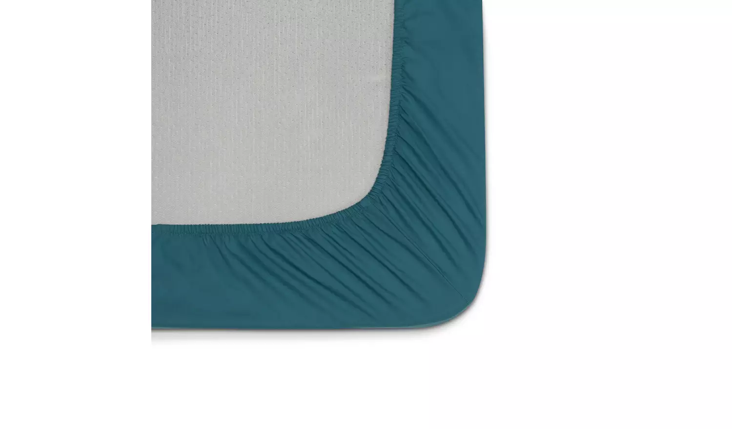 Habitat Cotton Rich 180 TC Petrol Fitted Sheet - Double