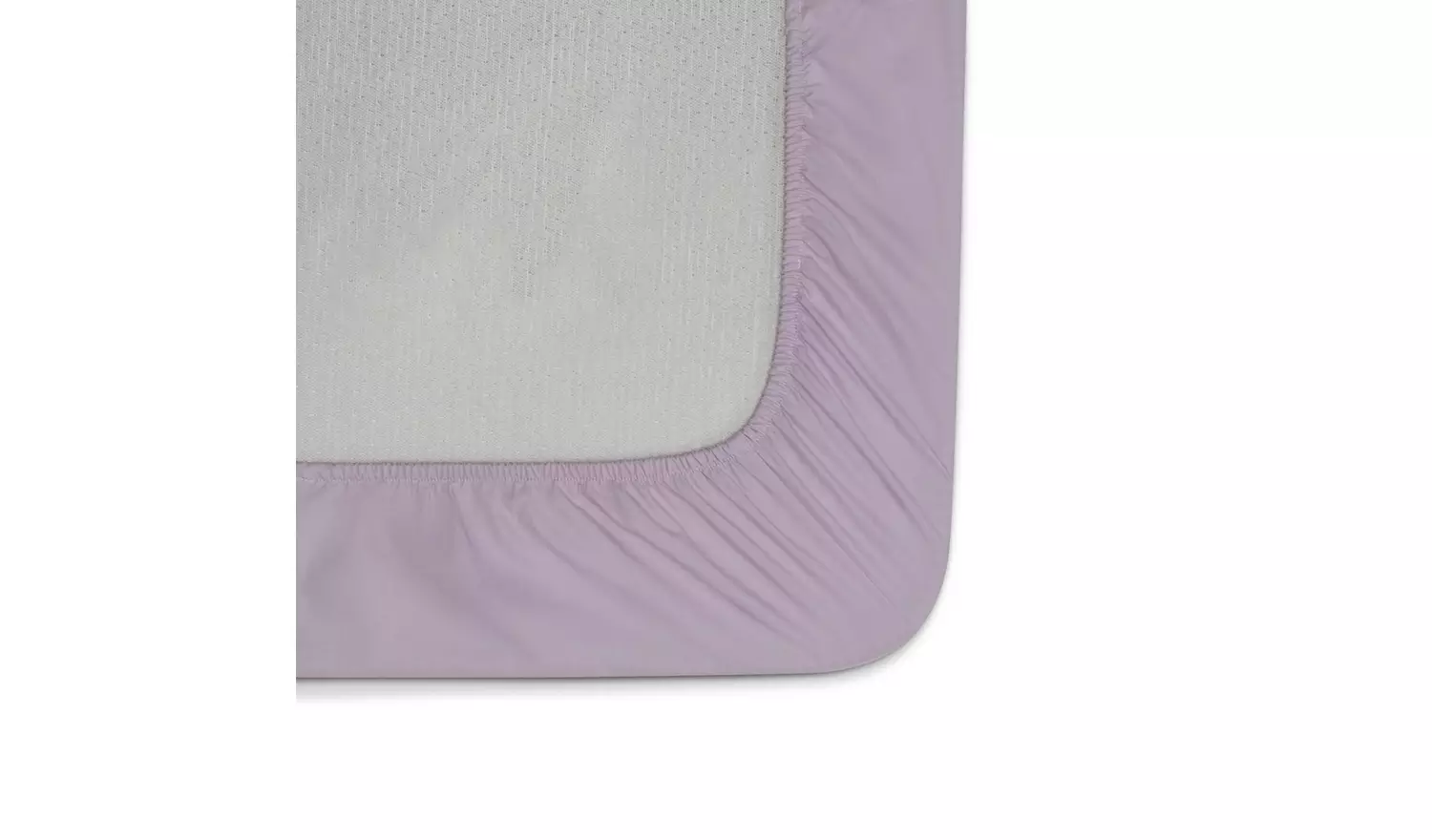 Habitat Polycotton Lilac Fitted Sheet - Double
