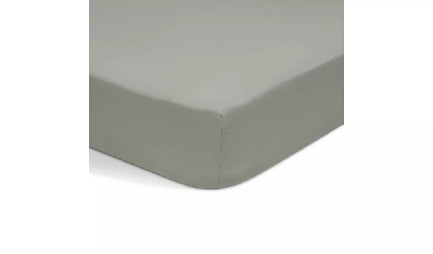 Habitat Polycotton Sage Fitted Sheet - Double