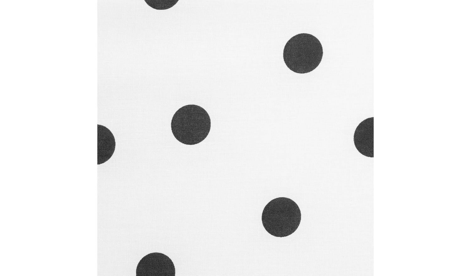 Habitat Mono Spot Printed Fitted Sheet - Double