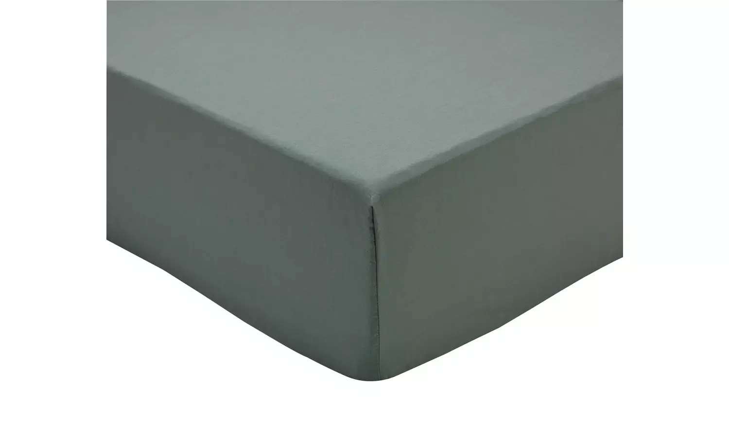 Habitat Cotton Rich 180 TC Leaf Green Fitted Sheet - King