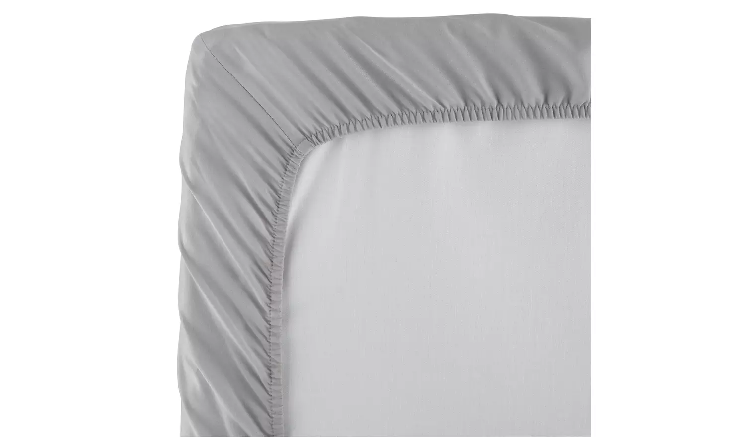 Silentnight Supersoft Dove Grey Fitted Sheet - Double